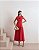 VESTIDO MARIAH MIDI PLISSADO - VERMELHO - Imagem 1