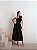 VESTIDO MIDI FLOWERS NULA MANGA - PRETO - Imagem 1