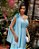 VESTIDO DE FESTA ORQUIDEA CREPE MUSSELINE - AZUL SERENITY - Imagem 3