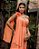 VESTIDO DE FESTA ORQUIDEA CREPE MUSSELINE - LARANJA - Imagem 2