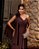 VESTIDO DE FESTA ORQUIDEA CREPE MUSSELINE - MARROM - Imagem 3