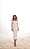 VESTIDO MIDI LÁPIS MANGA PREGAS - BRANCO - Imagem 1