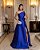 VESTIDO DE FESTA CHILE ZIBELINE T.Q.C - AZUL ROYAL - Imagem 1