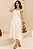 VESTIDO ELIZANDRA ALÇAS FINAS PREGAS BUSTO - BEGE - Imagem 3
