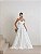 VESTIDO LONGO PUNTA CANA BABADOS CHIFON - OFF WHITE - Imagem 1