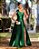 VESTIDO DE FESTA PALOMA ZIBELINE UM OMBRO - VERDE ESMERALDA - Imagem 1