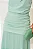 VESTIDO LINIK LONGO CREPE DRAPEADO ZÍPER COSTAS - VERDE MENTA - Imagem 3
