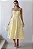 VESTIDO ELIZANDRA ALÇAS FINAS PREGAS BUSTO - AMARELO - Imagem 1