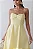 VESTIDO ELIZANDRA ALÇAS FINAS PREGAS BUSTO - AMARELO - Imagem 2