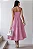 VESTIDO ELIZANDRA ALÇAS FINAS PREGAS BUSTO - ROSA - Imagem 3