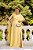 VESTIDO VÂNIA UM OMBRO DETALHE CAPA FLOR PLUS - AMARELO - Imagem 1