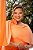 VESTIDO VÂNIA UM OMBRO DETALHE CAPA FLOR PLUS - LARANJA - Imagem 3