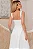 VESTIDO ORNELA COM PREGAS E DETALHE LAÇO NA ALÇA - BRANCO - Imagem 3