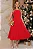 VESTIDO TEODORA COM ALÇA E BOLSOS - VERMELHO - Imagem 1