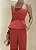 CONJUNTO BLUSA E CALÇA BARCELONA ALFAIATARIA - VERMELHO - Imagem 3