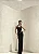 VESTIDO LONGO CAUDA FRANZIDA FRENTE ARCO - PRETO - Imagem 1