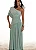 VESTIDO DE FESTA DINAMARCA LONGO CAPA DRADEAPA - VERDE MENTA - Imagem 5