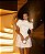 VESTIDO BELLY CURTO ALFAIATARIA MANGA BUFANTE - OFF WHITE - Imagem 1