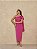 VESTIDO FLÁVIA LONGUETE TUBINHO LAÇO - PINK - Imagem 1