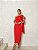 VESTIDO FLÁVIA LONGUETE TUBINHO LAÇO - VERMELHO - Imagem 1