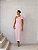VESTIDO FLÁVIA LONGUETE TUBINHO LAÇO - ROSA CLARO - Imagem 1