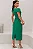 VESTIDO LEILA TUBINHO COM DETALHE FLOR - VERDE - Imagem 4