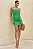 VESTIDO IVONI CURTO FRANZIDO COM ALÇA - VERDE - Imagem 1
