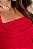 VESTIDO IVONI CURTO FRANZIDO COM ALÇA - VERMELHO - Imagem 4