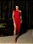 VESTIDO SUÍÇA NULA MANGA FENDA - VERMELHO - Imagem 1