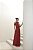 VESTIDO LONGO DRAPEADO CAMILLA - VERMELHO - Imagem 8