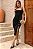 VESTIDO SUZANA MIDI SCUBA FRANZIDO FRENTE - PRETO - Imagem 1