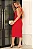 VESTIDO SUZANA MIDI SCUBA FRANZIDO FRENTE - VERMELHO - Imagem 4
