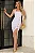 VESTIDO SUZANA MIDI SCUBA FRANZIDO FRENTE - OFF WHITE - Imagem 1