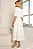 VESTIDO HEBE MIDI MANGA CURTA COM DETALHE METAL - OFF WHITE - Imagem 3