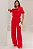 CALÇA SELENA ALFAIATARIA BOLSOS FRENTE - VERMELHO - Imagem 1