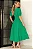 VESTIDO MIDI OHANA MANGA CURTA COM BOLSOS - VERDE - Imagem 4