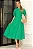 VESTIDO MIDI OHANA MANGA CURTA COM BOLSOS - VERDE - Imagem 3