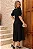 VESTIDO MIDI OHANA MANGA CURTA COM BOLSOS - PRETO - Imagem 3