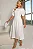 VESTIDO MIDI OHANA MANGA CURTA COM BOLSOS - OFF WHITE - Imagem 3