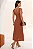 VESTIDO FRANCISCA MIDI ALÇA LARGA - MARROM - Imagem 6