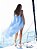 VESTIDO AURORA TRANSPASSE CHIFON - AZUL CLARO - Imagem 2