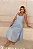 VESTIDO ORNELA COM PREGAS E DETALHE LAÇO NA ALÇA - AZUL - Imagem 3