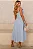 VESTIDO ORNELA COM PREGAS E DETALHE LAÇO NA ALÇA - AZUL - Imagem 5