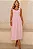 VESTIDO ORNELA COM PREGAS E DETALHE LAÇO NA ALÇA - ROSA - Imagem 1