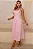 VESTIDO ORNELA COM PREGAS E DETALHE LAÇO NA ALÇA - ROSA - Imagem 5