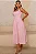 VESTIDO ORNELA COM PREGAS E DETALHE LAÇO NA ALÇA - ROSA - Imagem 4