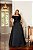 VESTIDO ÁGATA OMBRO A OMBRO DETALHE FLOR PLUS SIZE - PRETO - Imagem 3