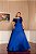 VESTIDO ÁGATA OMBRO A OMBRO DETALHE FLOR PLUS SIZE - AZUL ROYAL - Imagem 1