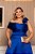 VESTIDO ÁGATA OMBRO A OMBRO DETALHE FLOR PLUS SIZE - AZUL ROYAL - Imagem 2