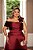 VESTIDO ÁGATA OMBRO A OMBRO DETALHE FLOR PLUS SIZE - MARSALA - Imagem 3